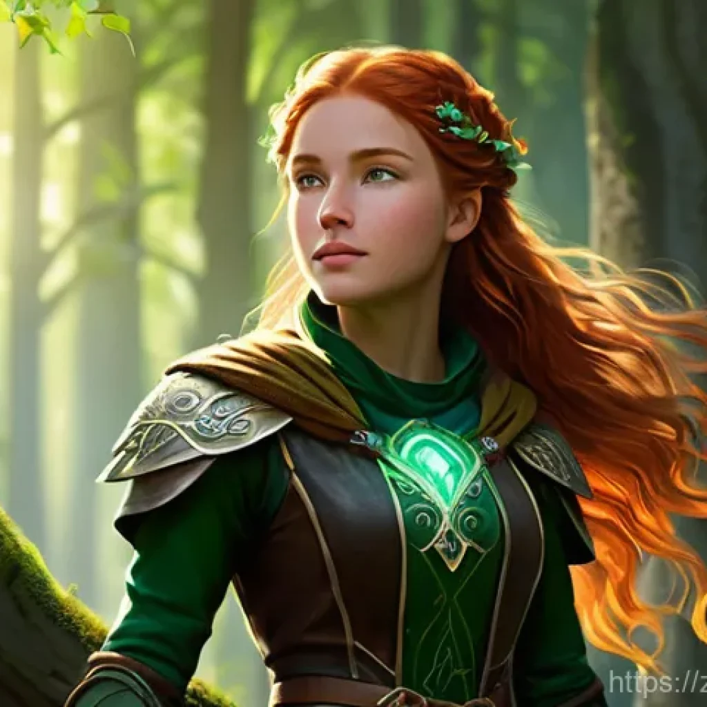 Transformer 모델 구조 - **Prompt 1: Enchanted Forest Guardian**
    A young, determined female adventurer, approximately 16 ...